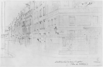 Album of the Siege of Paris, Distribution of British donations, place des Victoires by Gustave Dore